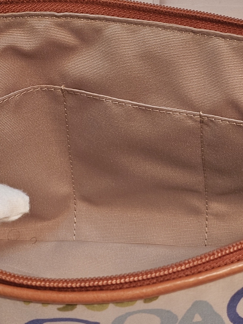 COACH Multicolor Signature Logo Cosmetic Pouch - Picture 6 of 11